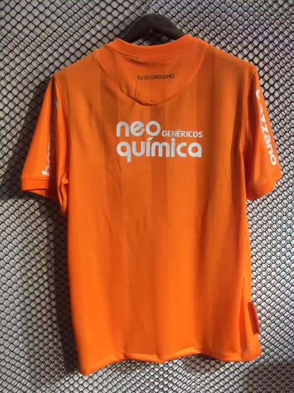 Thailand Quality(AAA) 2010 Corinthians Goalkeeper Orange Retro Soccer Jersey