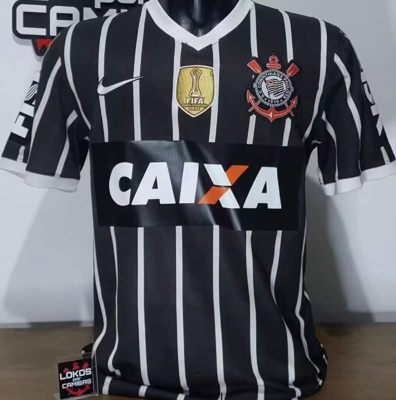 Thailand Quality(AAA) 2013 Corinthians Away Retro Soccer Jersey