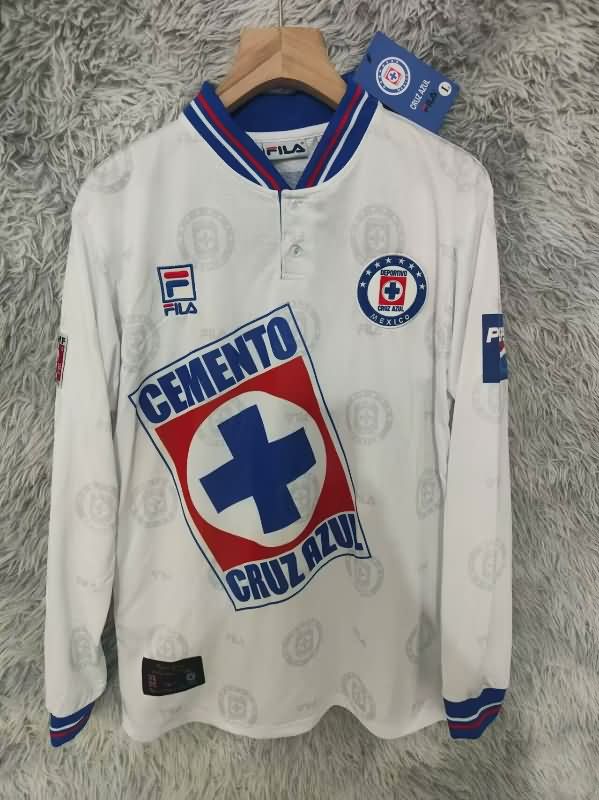 Thailand Quality(AAA) 1997/98 Cruz Azul Away Retro Long Sleeve Soccer Jersey Thailand Quality(AAA) 1997/98 Cruz Azul Away Retro Long Sleeve Soccer Jersey