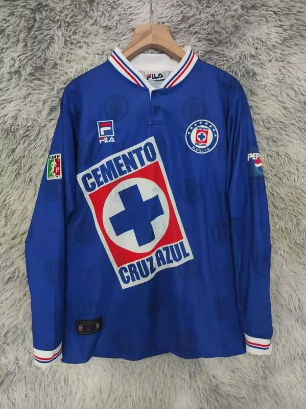 Thailand Quality(AAA) 1997/98 Cruz Azul Home Retro Long Sleeve Soccer Jersey Thailand Quality(AAA) 1997/98 Cruz Azul Home Retro Long Sleeve Soccer Jersey