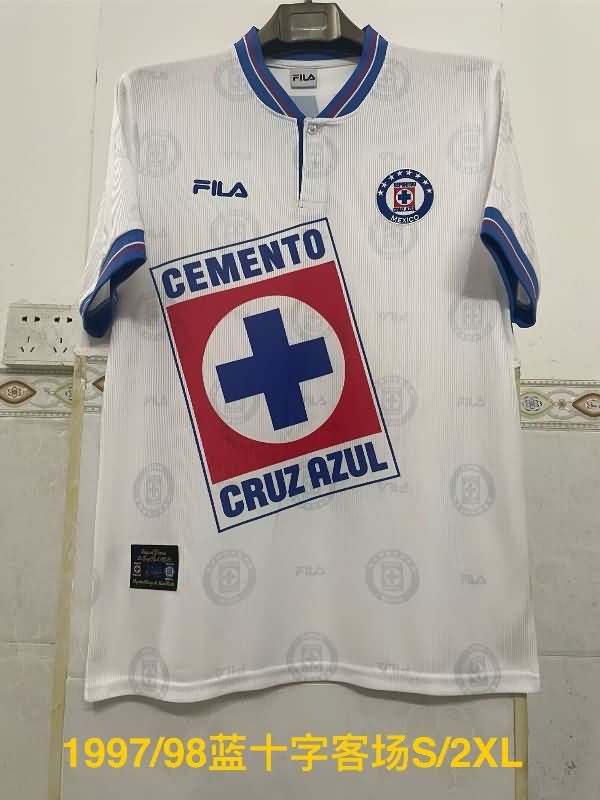 Thailand Quality(AAA) 1999/00 Cruz Azul Away Retro Soccer Jersey Thailand Quality(AAA) 1999/00 Cruz Azul Away Retro Soccer Jersey