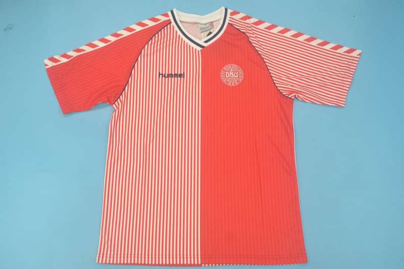 Thailand Quality(AAA) 1986 Denmark Home Retro Soccer Jersey