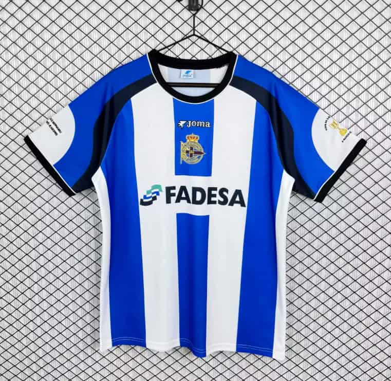 Thailand Quality(AAA) 2001/02 Deportivo La Coruna Home Retro Soccer Jersey Thailand Quality(AAA) 2001/02 Deportivo La Coruna Home Retro Soccer Jersey