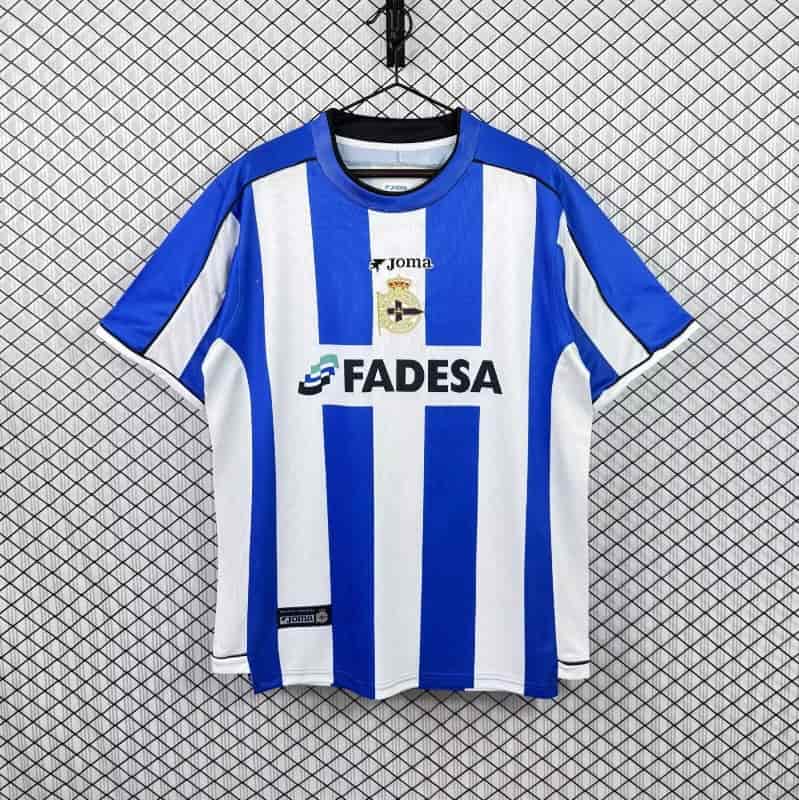 Thailand Quality(AAA) 2002/03 Deportivo La Coruna Home Retro Soccer Jersey Thailand Quality(AAA) 2002/03 Deportivo La Coruna Home Retro Soccer Jersey