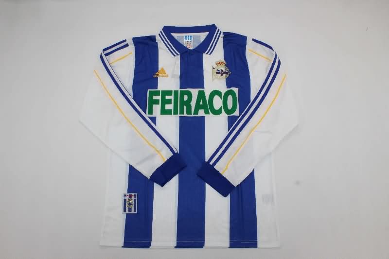 Thailand Quality(AAA) 1999/00 Deportivo La Coruna Home Long Sleeve Retro Soccer Jersey Thailand Quality(AAA) 1999/00 Deportivo La Coruna Home Long Sleeve Retro Soccer Jersey