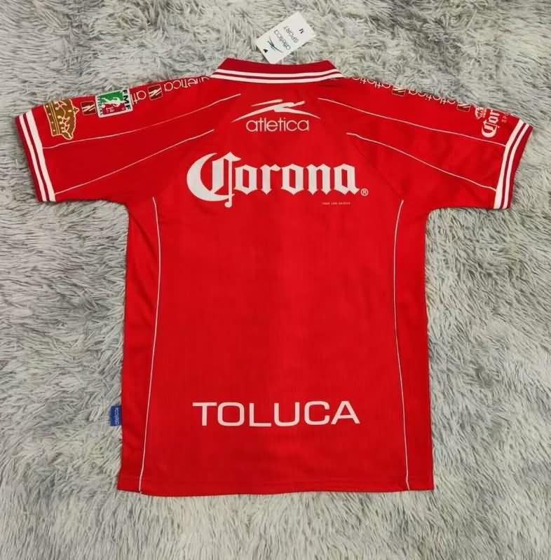 Thailand Quality(AAA) 1999/00 Deportivo Toluca Home Retro Soccer Jersey