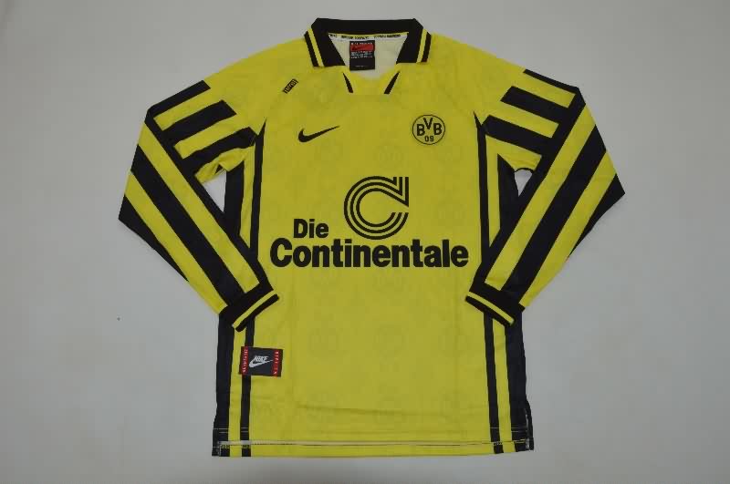 Thailand Quality(AAA) 1996/97 Dortmund Home Retro Long Sleeve Soccer Jersey Thailand Quality(AAA) 1996/97 Dortmund Home Retro Long Sleeve Soccer Jersey