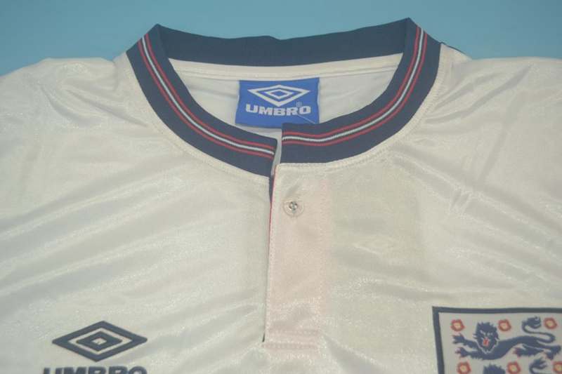Thailand Quality(AAA) 1989 England Home Retro Soccer Jersey