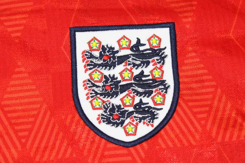 Thailand Quality(AAA) 1990 England Away Retro Soccer Jersey