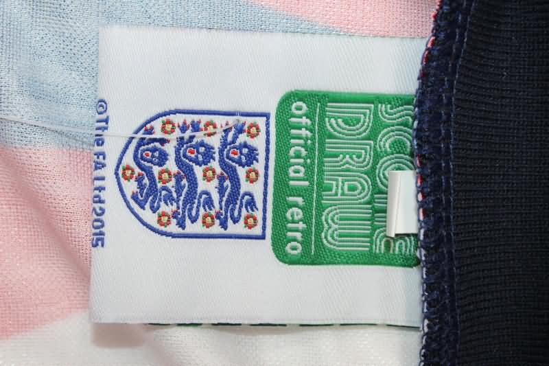 Thailand Quality(AAA) 1992 England Away Retro Soccer Jersey