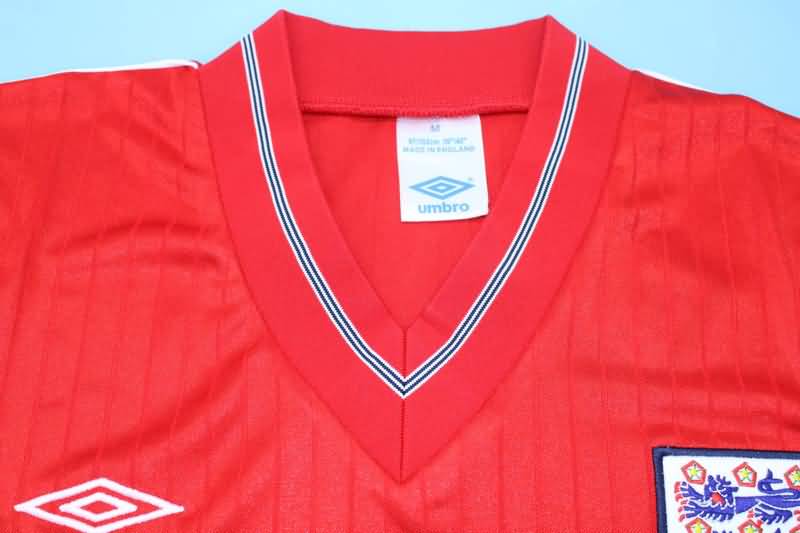 Thailand Quality(AAA) 1984/87 England Away Retro Soccer Jersey