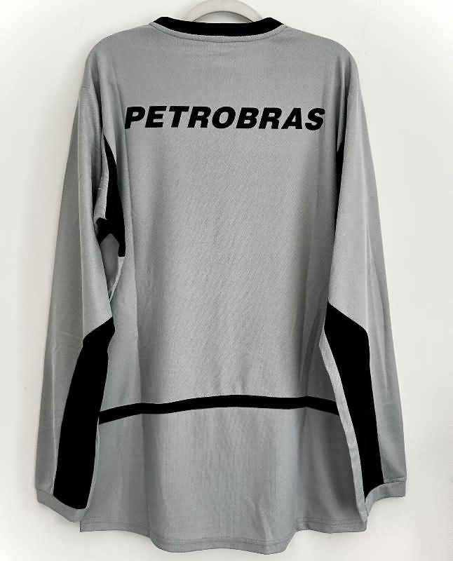 Thailand Quality(AAA) 2002/03 Flamengo Goalkeeper Grey Long Sleeve Retro Soccer Jersey