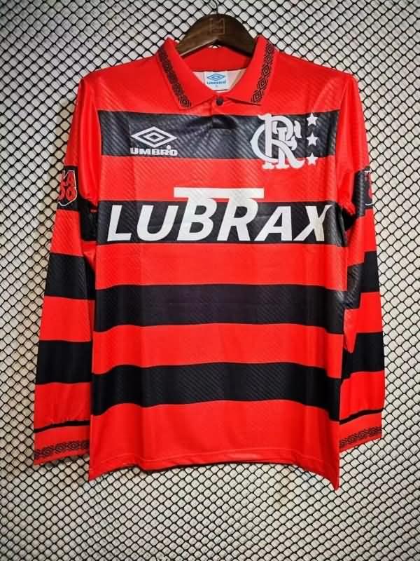 Thailand Quality(AAA) 1992/93 Flamengo Home Retro Long Sleeve Soccer Jersey
