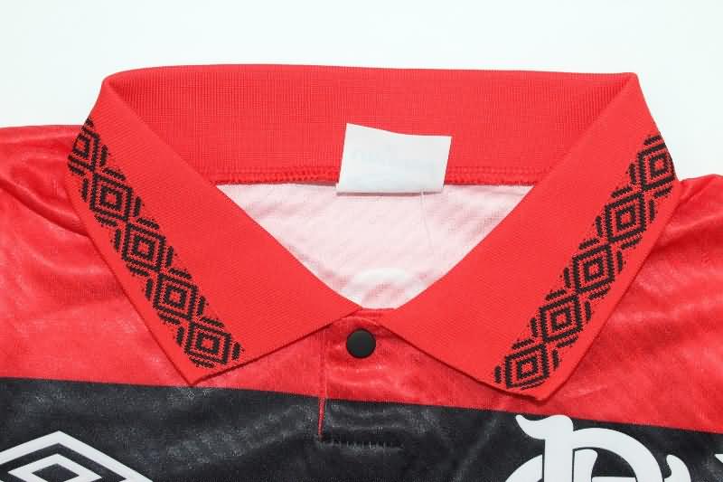 Thailand Quality(AAA) 1992/93 Flamengo Home Retro Long Sleeve Soccer Jersey