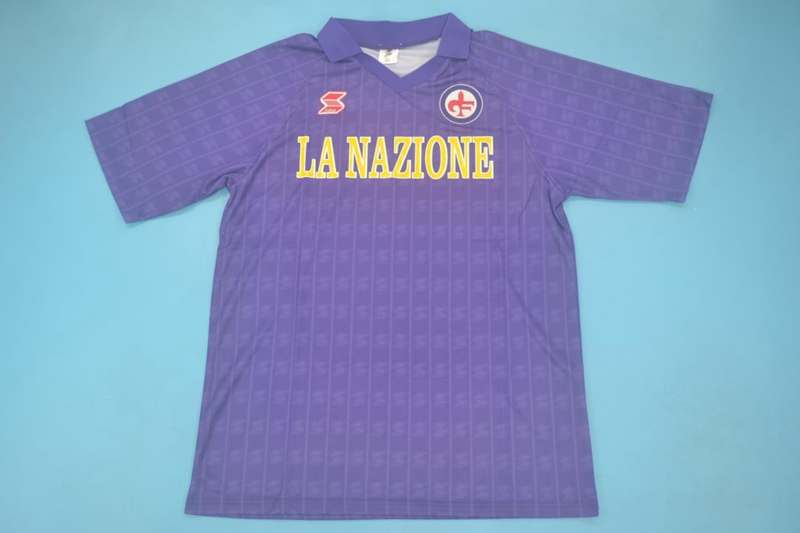 Thailand Quality(AAA) 1989/90 Fiorentina Home Retro Soccer Jersey