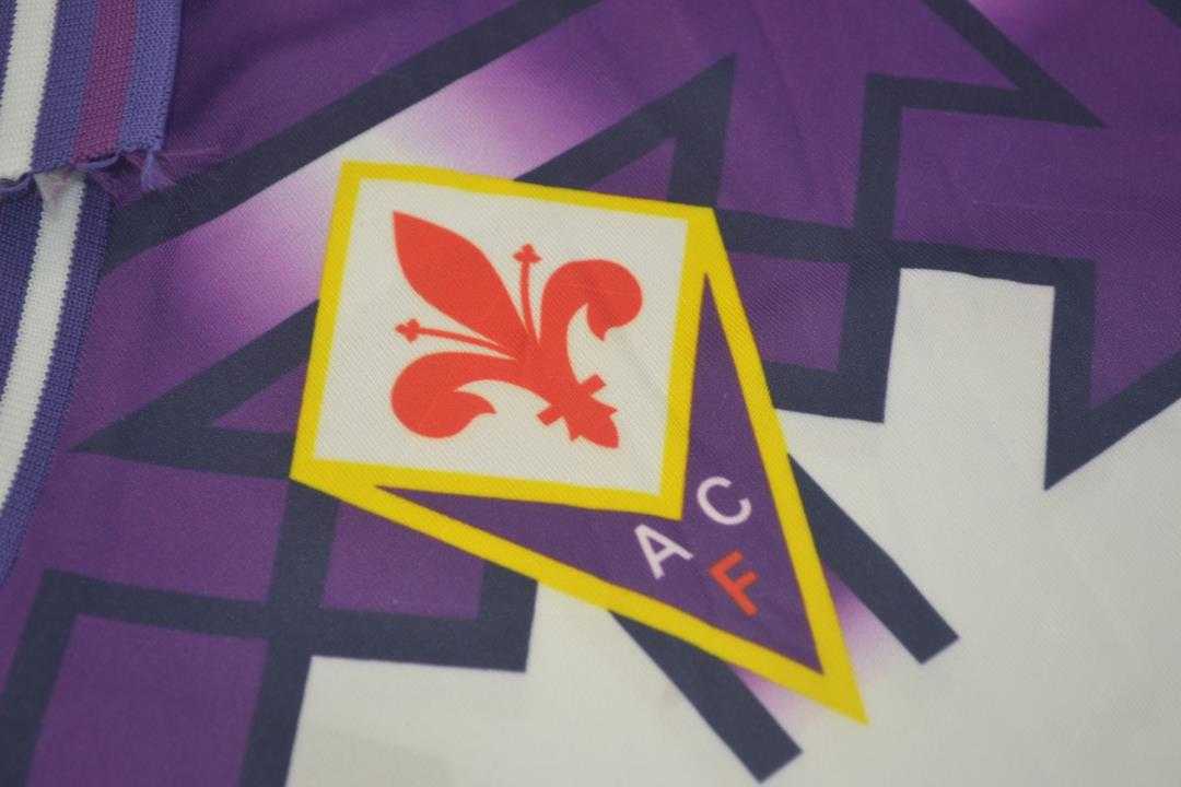 Thailand Quality(AAA) 1992/93 Fiorentina Away Retro Soccer Jersey