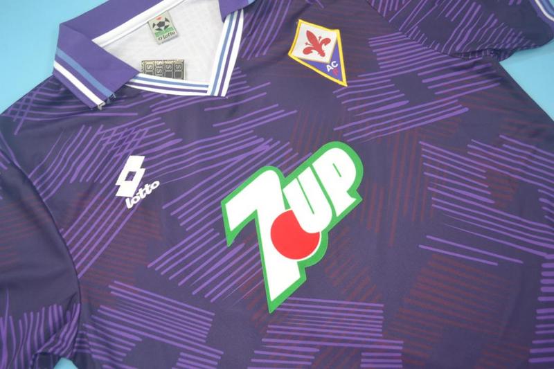 Thailand Quality(AAA) 1992/93 Fiorentina Home Retro Soccer Jersey
