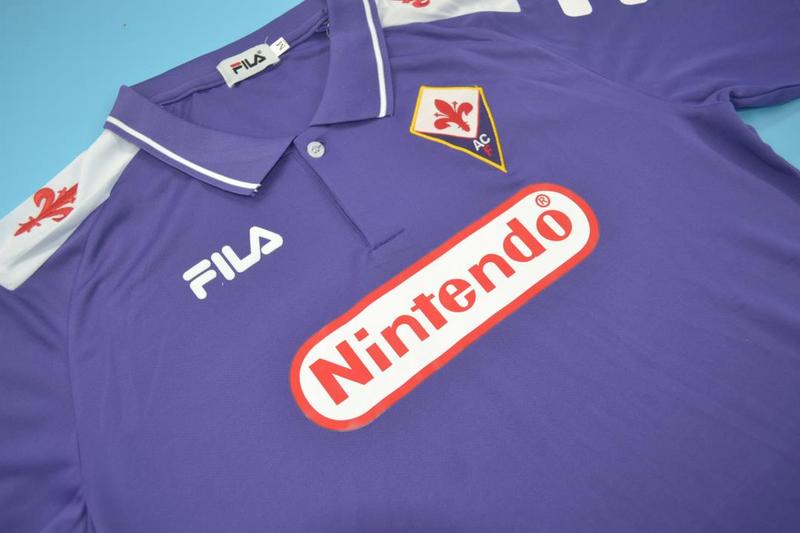 Thailand Quality(AAA) 1998/99 Fiorentina Home Retro Soccer Jersey