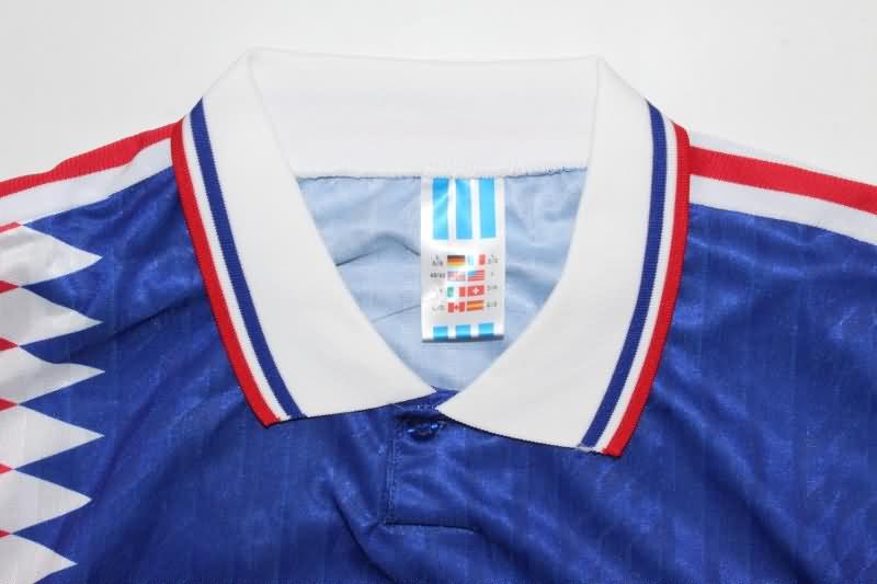 Thailand Quality(AAA) 1994 France Home Retro Soccer Jersey