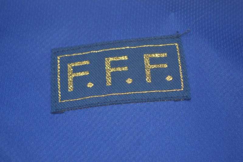 Thailand Quality(AAA) 1998 France Home Retro Soccer Jersey(L/S)