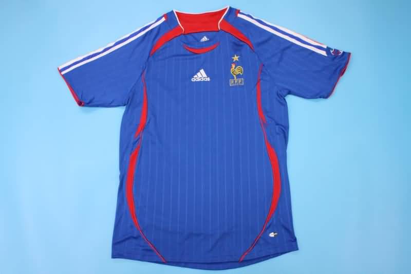 Thailand Quality(AAA) 2006 France Home Retro Soccer Jersey