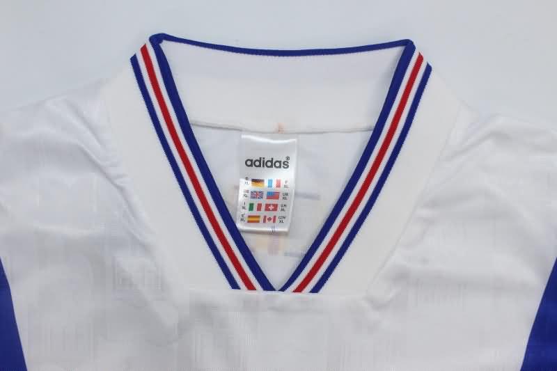 Thailand Quality(AAA) 1996/97 France Away Retro Soccer Jersey