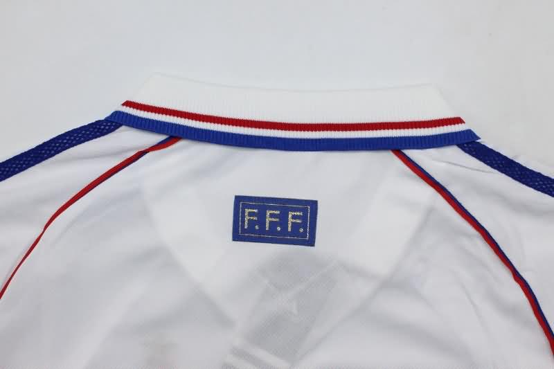 Thailand Quality(AAA) 1998/00 France Away Retro Soccer Jersey