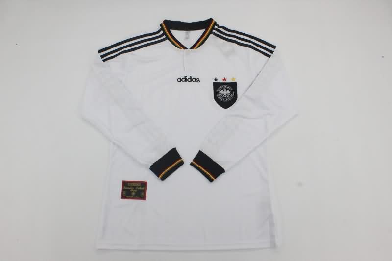 Thailand Quality(AAA) 1996 Germany Home Long Sleeve Retro Soccer Jersey