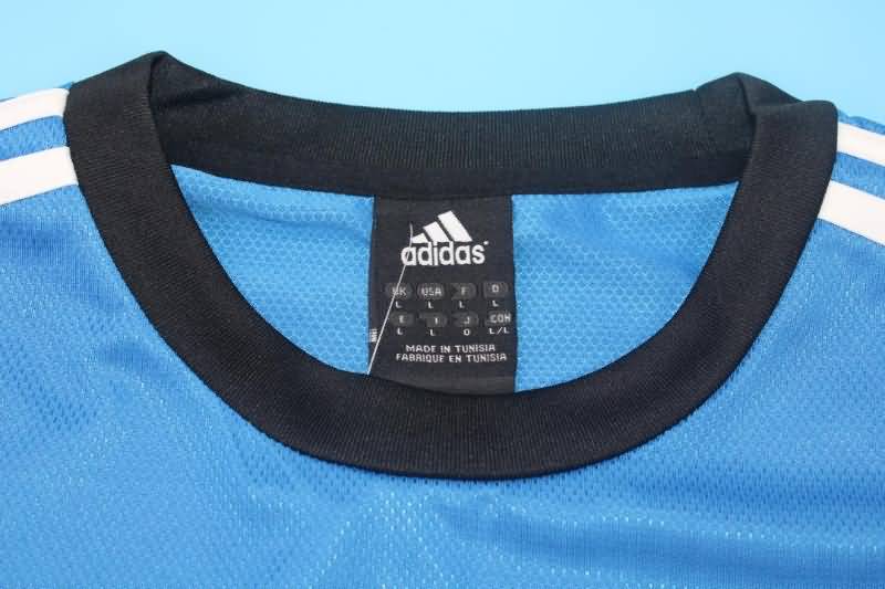 Thailand Quality(AAA) 2002 Germany Goalkeeper Black Blue Long Retro Soccer Jersey