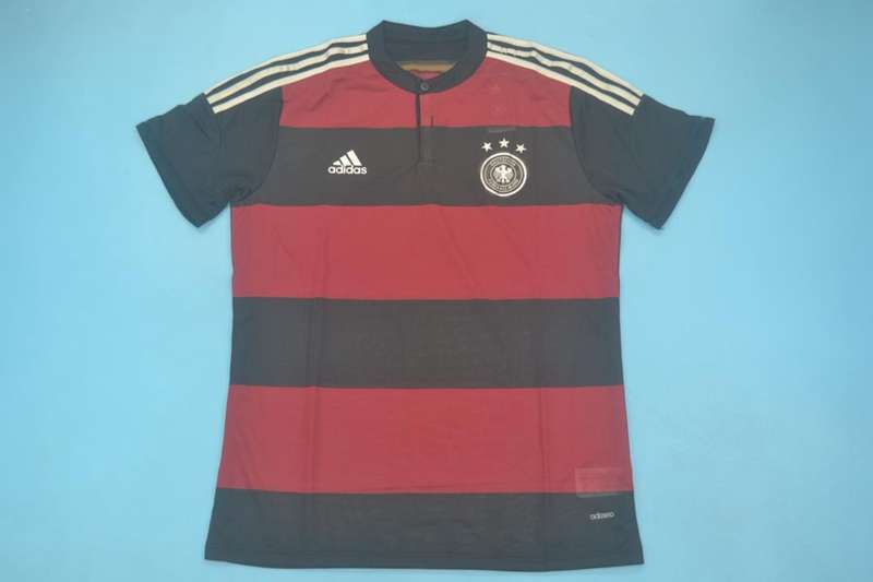 Thailand Quality(AAA) 2014 Germany Away Retro Soccer Jersey(Player)