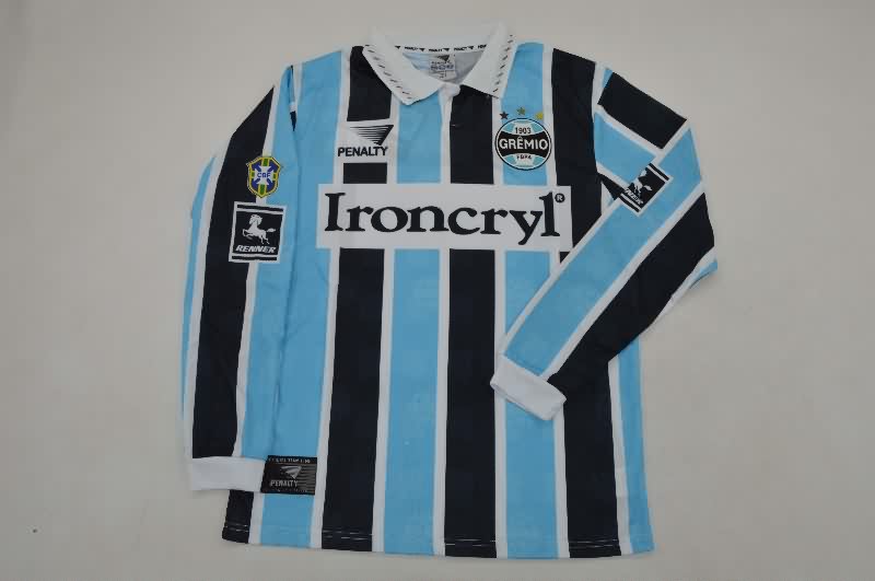 Thailand Quality(AAA) 1997 Gremio Home Retro Long Sleeve Soccer Jersey Thailand Quality(AAA) 1997 Gremio Home Retro Long Sleeve Soccer Jersey