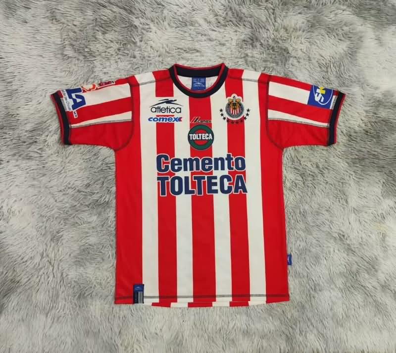 Thailand Quality(AAA) 2002/03 Guadalajara Home Retro Soccer Jersey