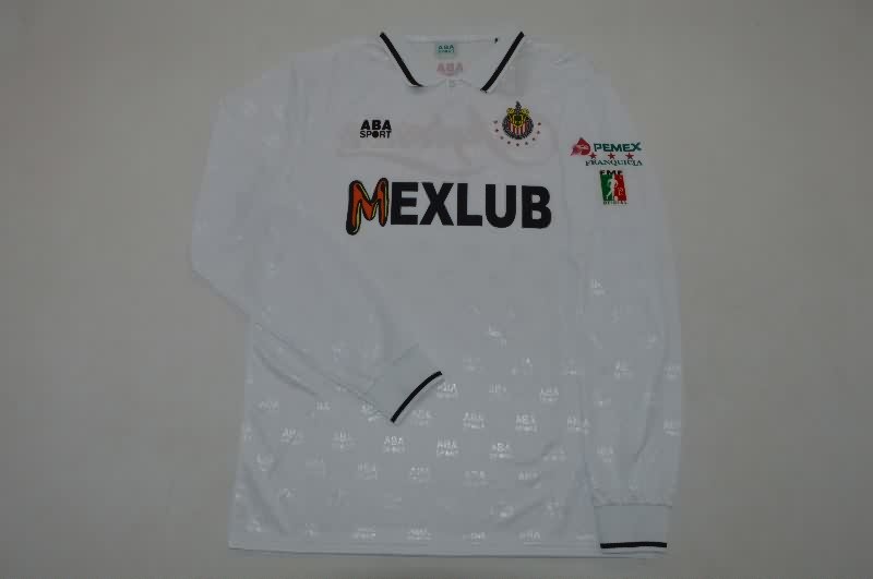Thailand Quality(AAA) 1994/96 Guadalajara Away Long Sleeve Retro Soccer Jersey Thailand Quality(AAA) 1994/96 Guadalajara Away Long Sleeve Retro Soccer Jersey