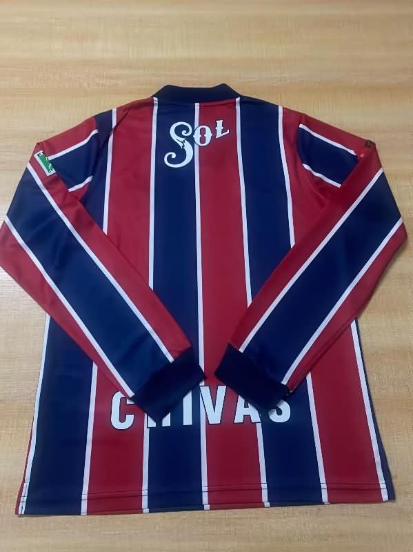 Thailand Quality(AAA) 1996/97 Guadalajara Away Long Sleeve Retro Soccer Jersey