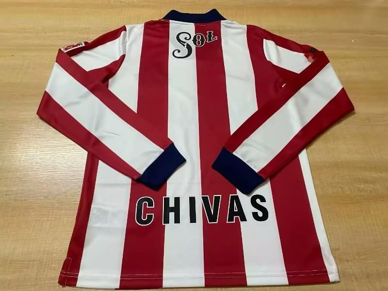 Thailand Quality(AAA) 1996/97 Guadalajara Home Long Sleeve Retro Soccer Jersey