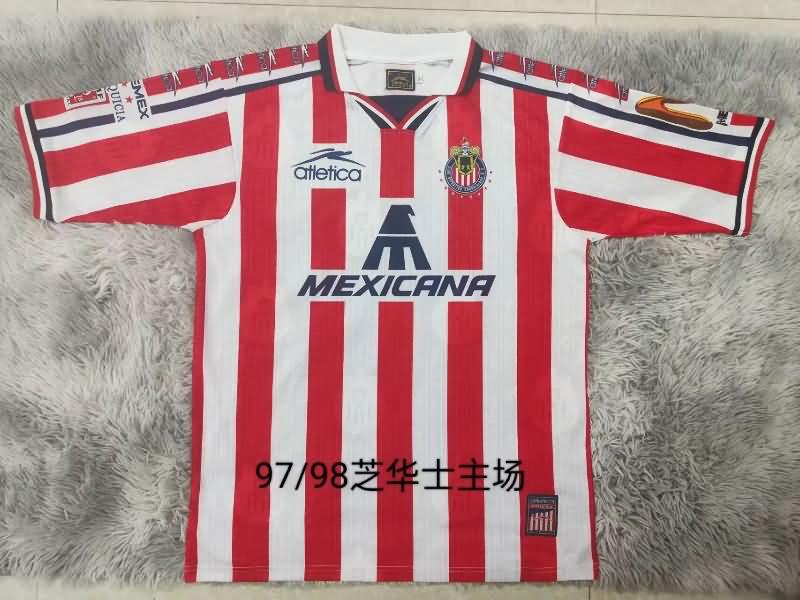 Thailand Quality(AAA) 1997/98 Guadalajara Home Retro Soccer Jersey