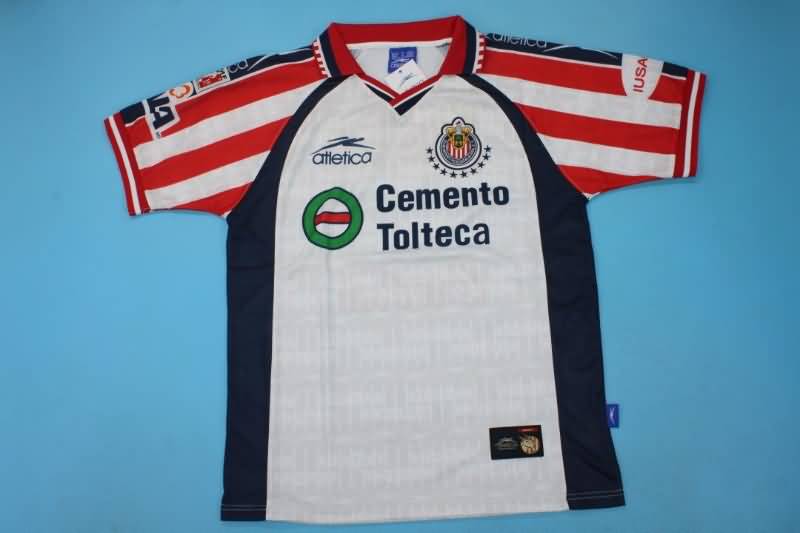 Thailand Quality(AAA) 1999/00 Guadalajara Away Retro Soccer Jersey