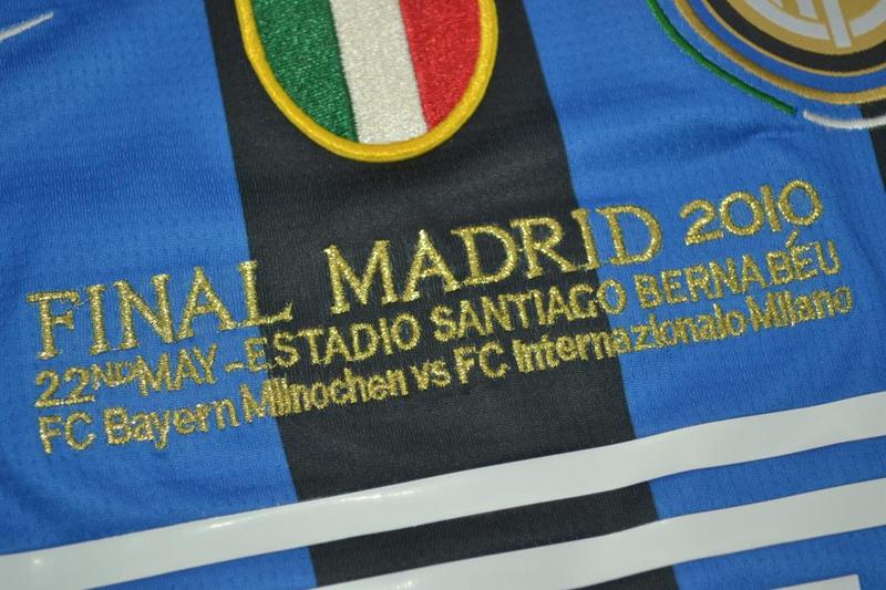 Thailand Quality(AAA) 2009/10 Inter Milan Home UCL Final Soccer Jersey