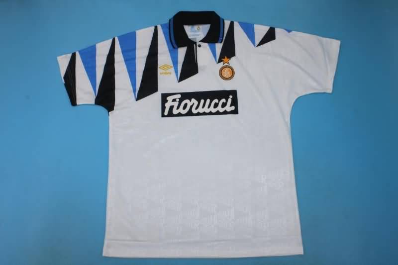 Thailand Quality(AAA) 1991/92 Inter Milan Away Retro Soccer Jersey