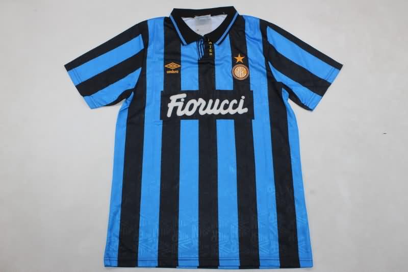 Thailand Quality(AAA) 1993/94 Inter Milan Home Retro Soccer Jersey