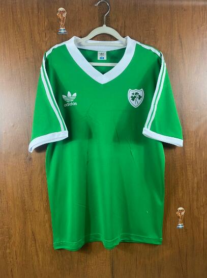 Thailand Quality(AAA) 1986 Ireland Home Retro Soccer Jersey