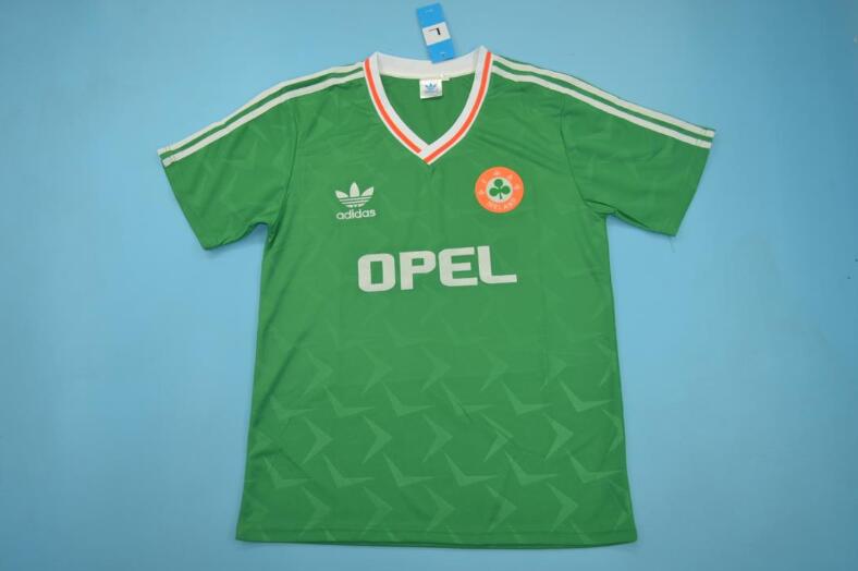 Thailand Quality(AAA) 1990 Ireland Home Retro Soccer Jersey