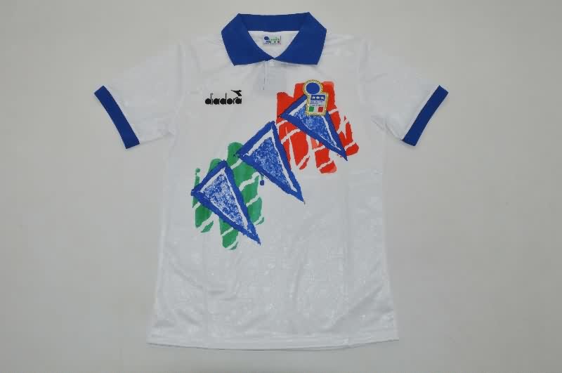 Thailand Quality(AAA) 1994 Italy White Retro Soccer Jersey Thailand Quality(AAA) 1994 Italy White Retro Soccer Jersey