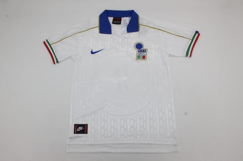 Thailand Quality(AAA) 1995 Italy Away Retro Soccer Jersey