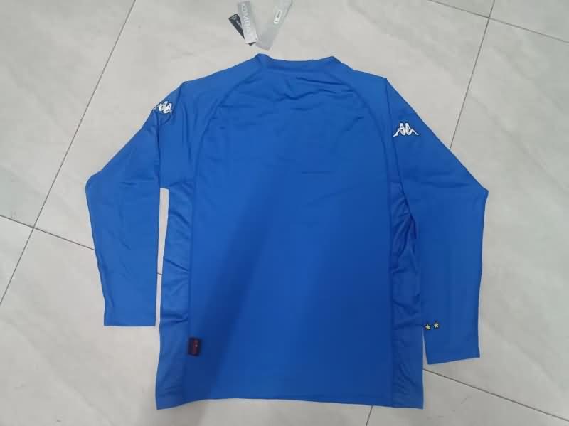 Thailand Quality(AAA) 2002 Italy Home Long Sleeve Retro Soccer Jersey