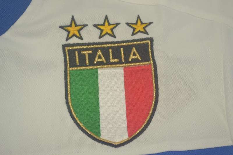 Thailand Quality(AAA) 1998/00 Italy Away Retro soccer Jersey