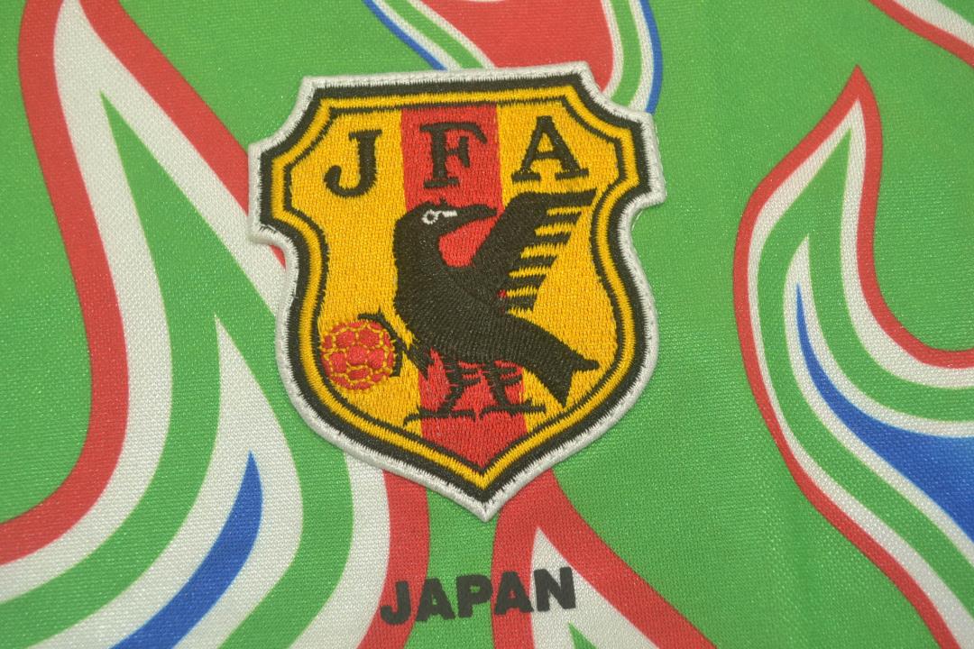 Thailand Quality(AAA) 1998 Japan Goalkeeper Green Retro Soccer Jersey(L/S)