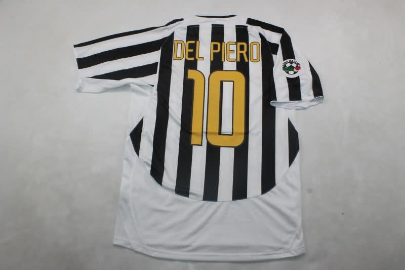 Thailand Quality(AAA) 2003/04 Juventus Home Retro Soccer Jersey