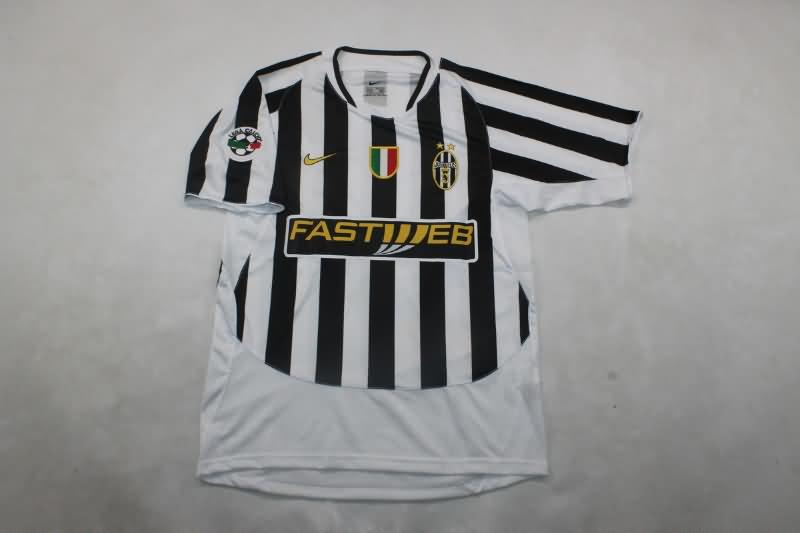 Thailand Quality(AAA) 2003/04 Juventus Home Retro Soccer Jersey