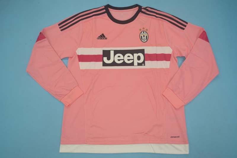 Thailand Quality(AAA) 2015/16 Juventus Away Retro Soccer Jersey(L/S)